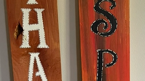 Image for Wooden Porch Sign Painting
