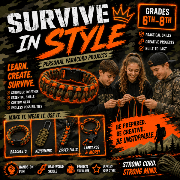 Picture for: Survive in Style-Personal Paracord Projects for Grade 6th-8th