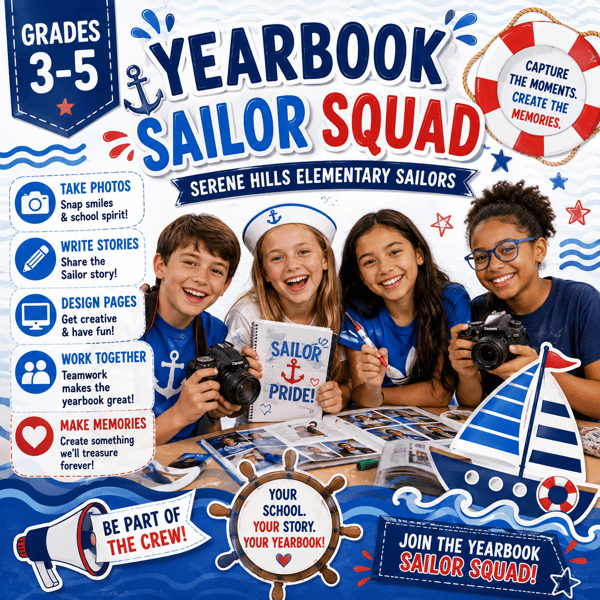 Picture for: Yearbook Sailor Squad for Grades 3-5