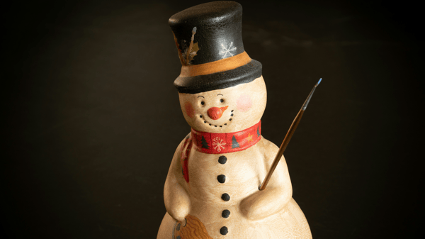 Course Wood Block Snowmen image 1