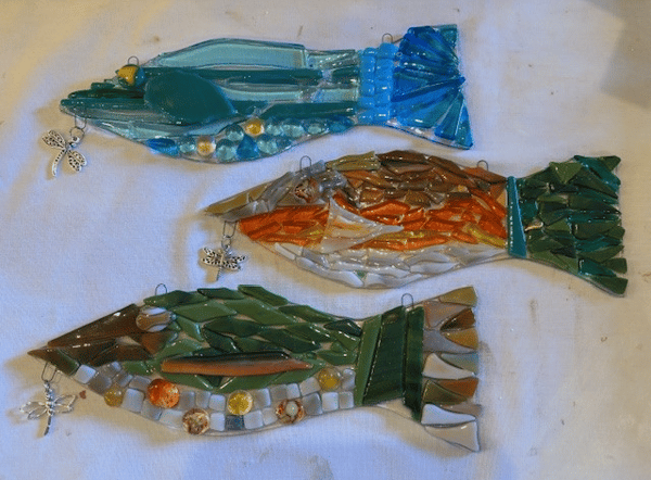 Picture for: Fused Glass Whimsy Fish with Dragonfly