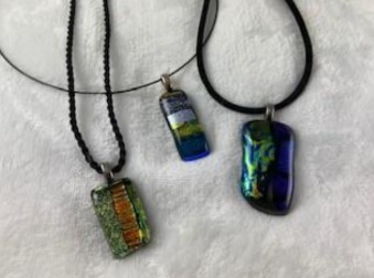 Picture for: Fused Glass Pendant and Earrings