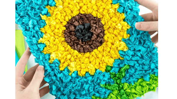 Picture for: Tissue Paper Sunflower Mosaic