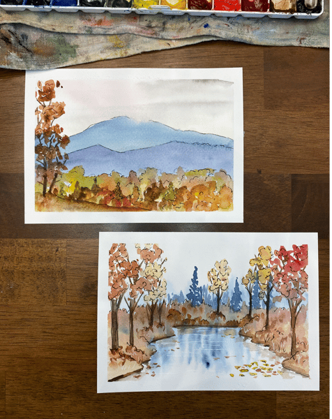 Picture for Autumn Landscapes in Watercolor