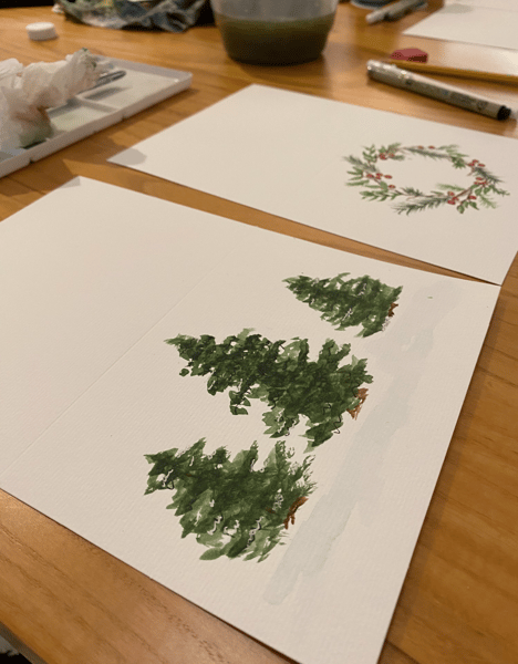 Picture for Holiday Cards in Watercolor