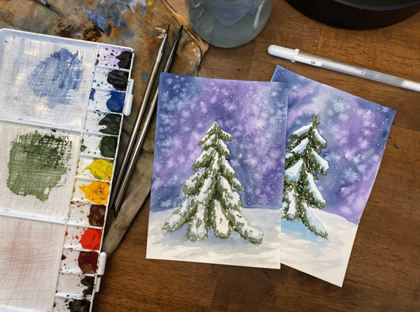 Picture for Winter Landscapes in Watercolor