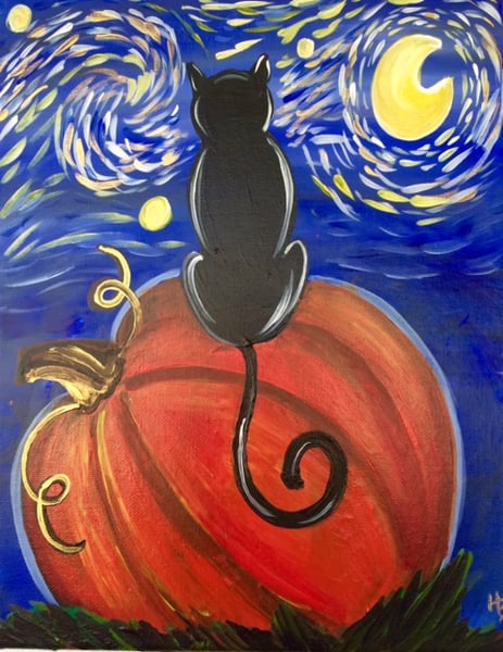 Picture for Family Paint & Treats: Starry Night Cat