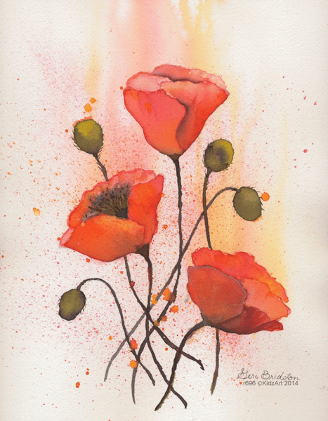 Picture for: Watercolor Poppies