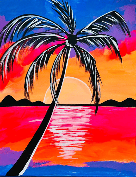 Picture for Tropical Sunset Mini-Painting Workshop