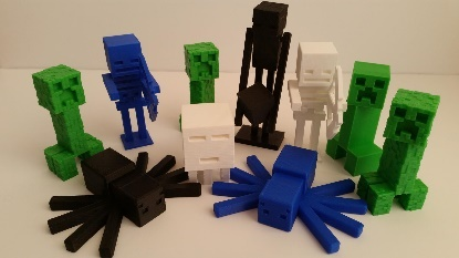 Picture for: 3D Printing: Minecraft-Inspired
