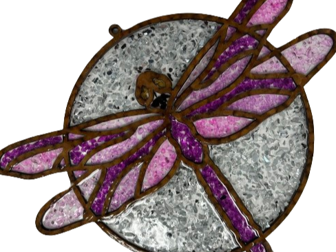 Course Crushed Glass Sun Catcher image 1