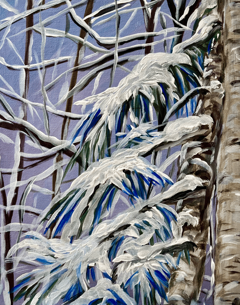 Picture for: One-Brush Winter Magic: Expressive Acrylic Snow Scenes