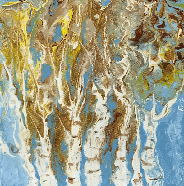 Picture for: Birch Tree Acrylic Pour