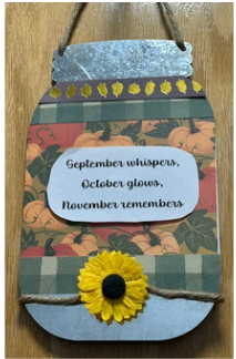 Image for Mason Jar Cut-Out Sign