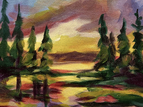 Picture for: Fall Colors Acrylic Painting