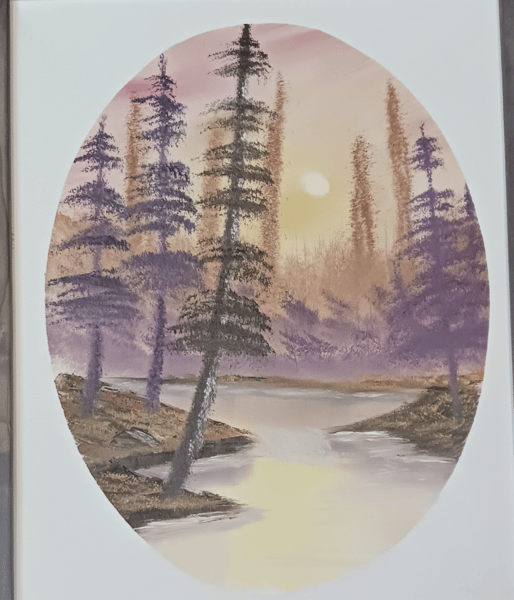 Picture for: Bob Ross Oil Painting Paint It & Take It Class - Golden Mist in Oval