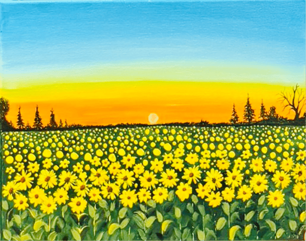 Picture for Sun Flower Field - Acrylic Art
