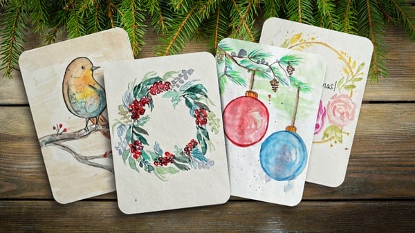 Picture for Seasonal Watercolor Greeting Cards