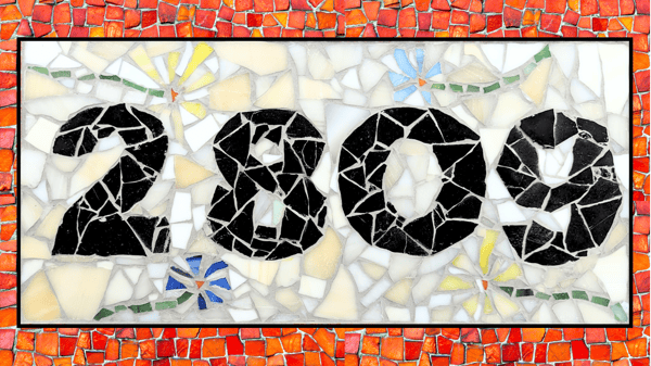 Course Glass Mosaic Table or Sign image 2