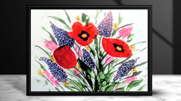 Course Alcohol Ink: Poppies image 1