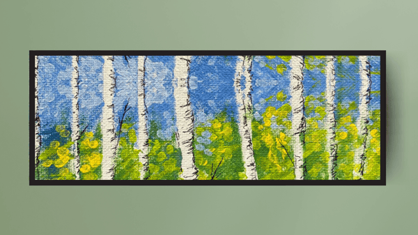 Picture for: Birch Tree Resist Paintings