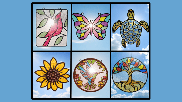 Picture for: Crushed Glass & Resin Suncatcher