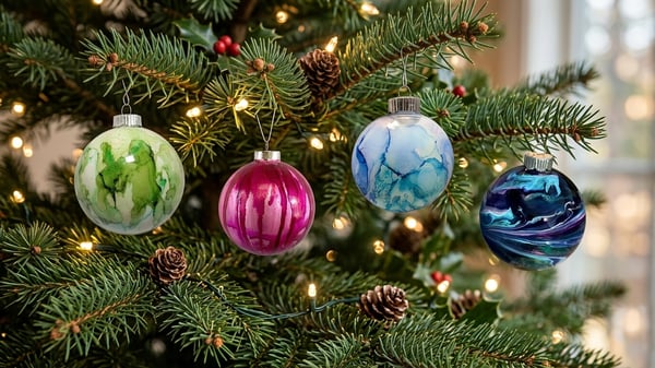 Picture for Alcohol Ink: Glitter Ornaments
