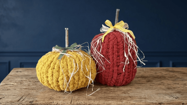 Picture for Chunky Knit Fall Pumpkin Pillow