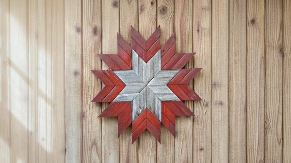 Picture for Wooden Mosaic Star
