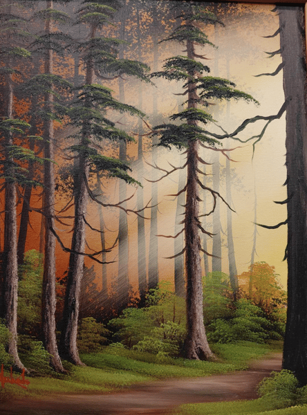 Picture for Paint like Bob Ross: Woodland Trees