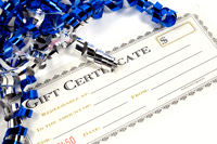 gift certificate, gifts
