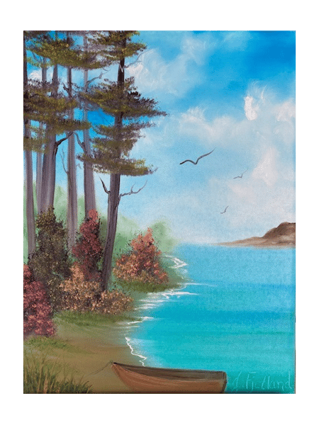 Course Bob Ross “Wet-on-Wet” Oil Painting image 2