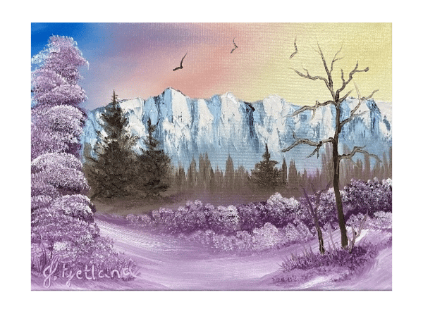 Course Bob Ross “Wet-on-Wet” Oil Painting image 4