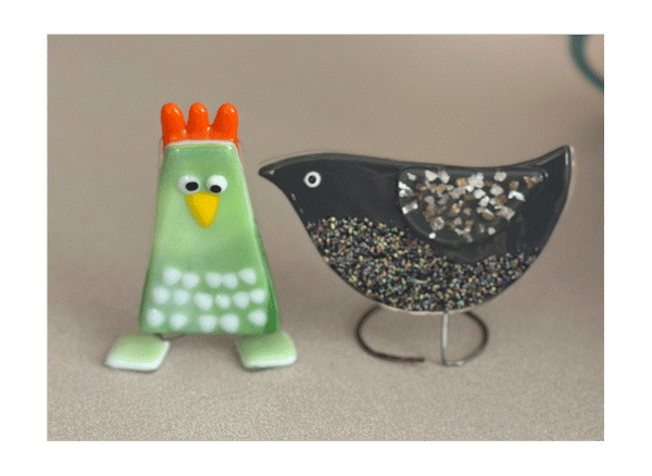 Course Fused Glass: Artsy Birds and Silly Chickens image 1
