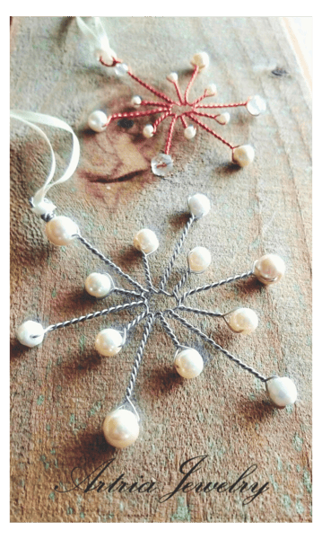 Picture for Wired for Winter: Pearl and Crystal Snowflake Ornament