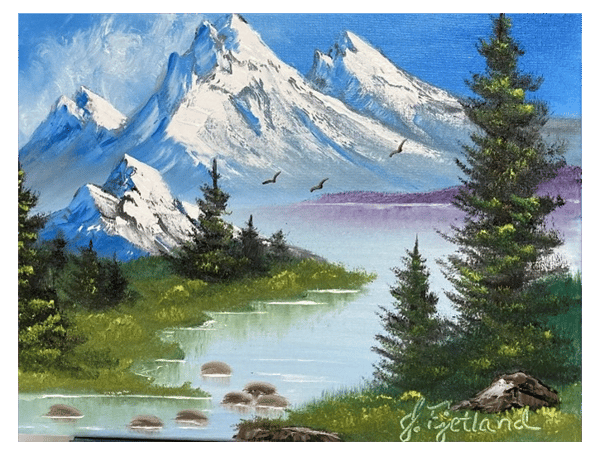 Course Bob Ross “Wet-on-Wet” Oil Painting image 2