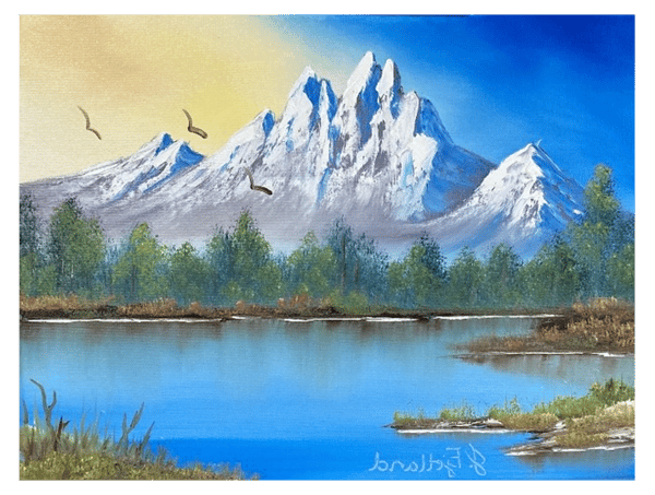 Course Bob Ross “Wet-on-Wet” Oil Painting image 3