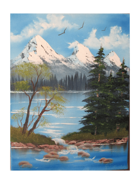 Course Bob Ross “Wet-on-Wet” Oil Painting image 2