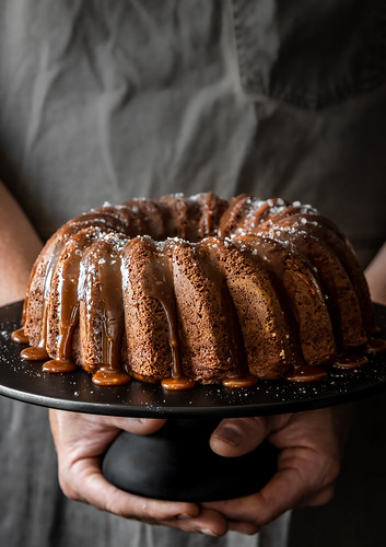 Chocolate Bundt Cake With Caramel Slices by https://www.cookserveenjoy.com/