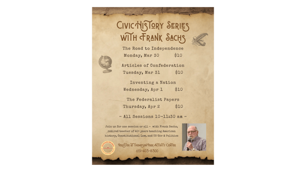 Picture for: Civic History Series with Frank Sachs
