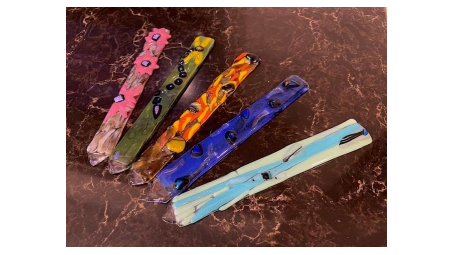 Course Fused Glass Garden Stakes image 1