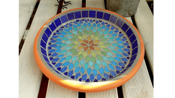 Course Mosaic Birdbath image 1