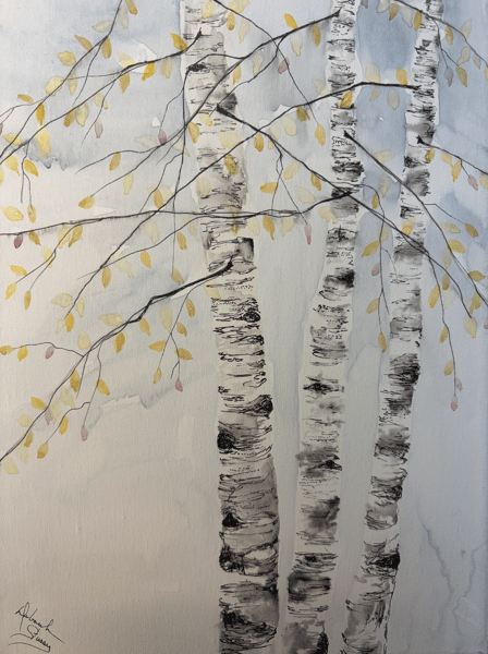 Course Watercolor Painting on Canvas image 1