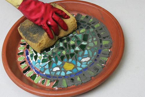 Picture for: Glass Mosaic Bird Bath