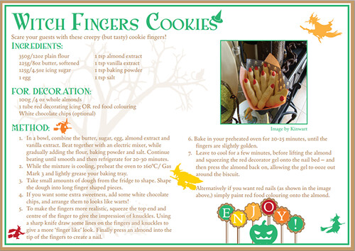 Halloween Recipes: Witch Finger Cookies