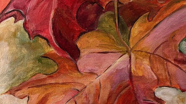 Picture for Paint Like Georgia O'Keefe- Fall Maple Leaves - NEW!