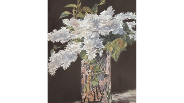 Picture for: Paint Like Manet - White Lilacs in a Vase - NEW!
