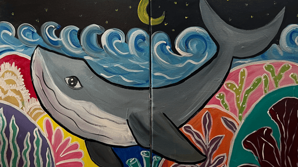 Picture for Whale, Hello There! Partner Painting (Ages 5+ w/Adult) - NEW!