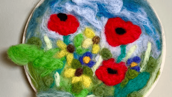 Picture for Needle Felt Painting: Garden Scene - NEW!