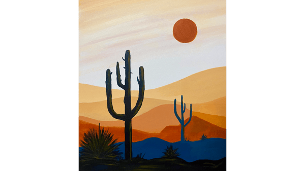 Course Acrylic Painting for All (Desert Sunset) image 1